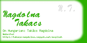 magdolna takacs business card