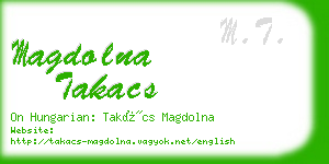 magdolna takacs business card